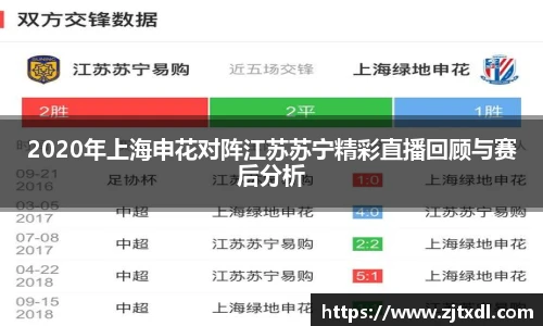 2020年上海申花对阵江苏苏宁精彩直播回顾与赛后分析